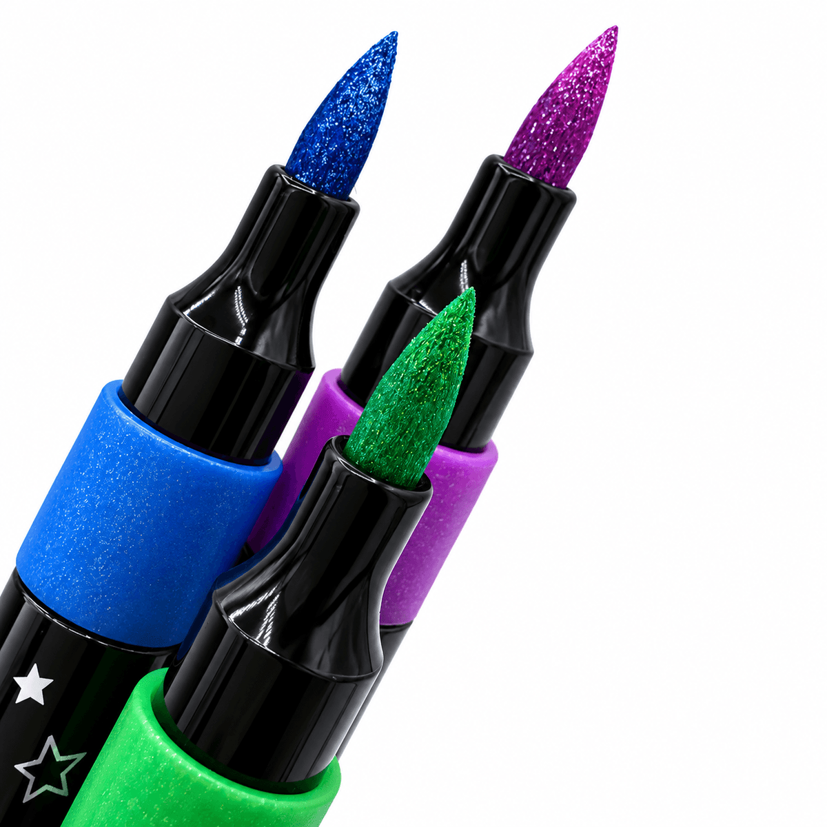 ✨ GlitterBrush™ – Marcadores com Brilho, 36 Cores + Linda Maleta