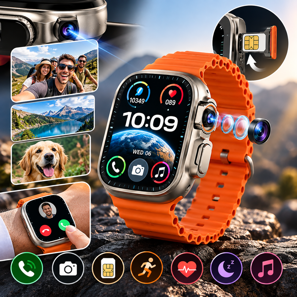 ⌚📸 BW9 Pro™ – Smartwatch com Câmara Integrada | Tecnologia no Teu Pulso
